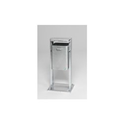 VAR Abfallsammler Typ AG 08 mit Bodenplatte und Dach feuerverzinkt 40 l