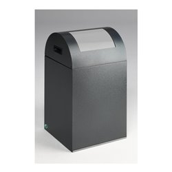 VAR Wertstoffsammelgerät WSG 40 R Korpus antik-silber Einwurfklappe silber 43 l