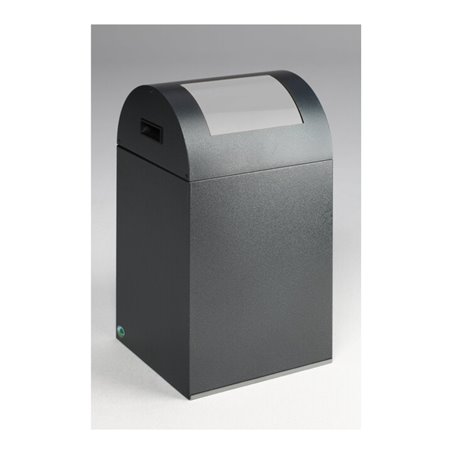 VAR Wertstoffsammelgerät WSG 40 R Korpus antik-silber Einwurfklappe silber 43 l