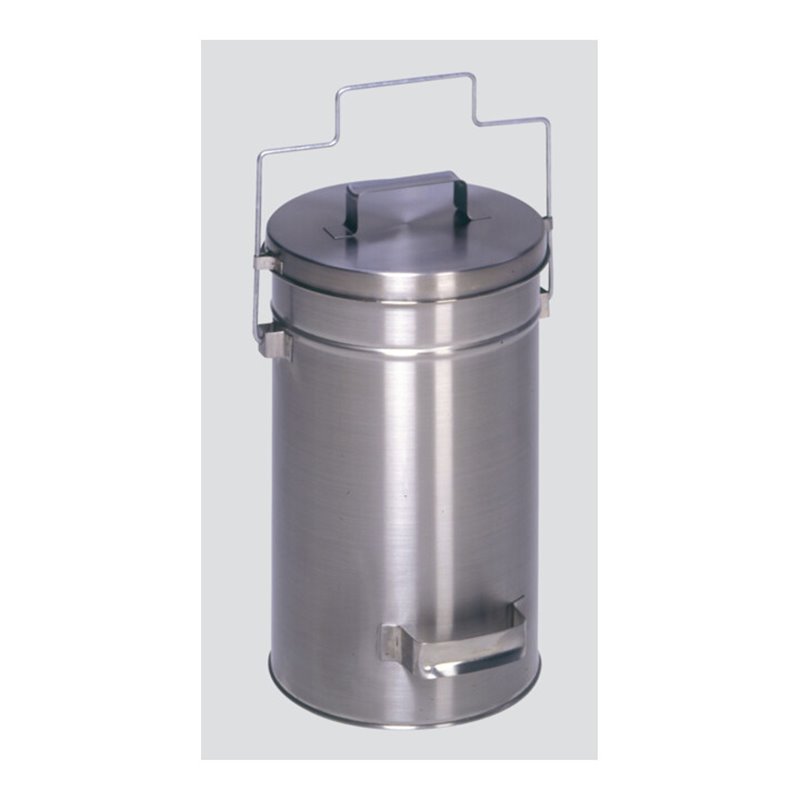 VAR Sicherheitsbehälter mit Deckel grau Edelstahl 22 l