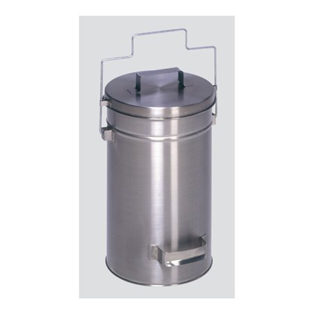 VAR Sicherheitsbehälter mit Deckel grau Edelstahl 22 l