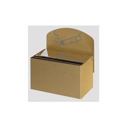 VAR Messing-Ausführung: Wandascher WH 9 Aschereinsatz Stahlblech verz. 0,4 l