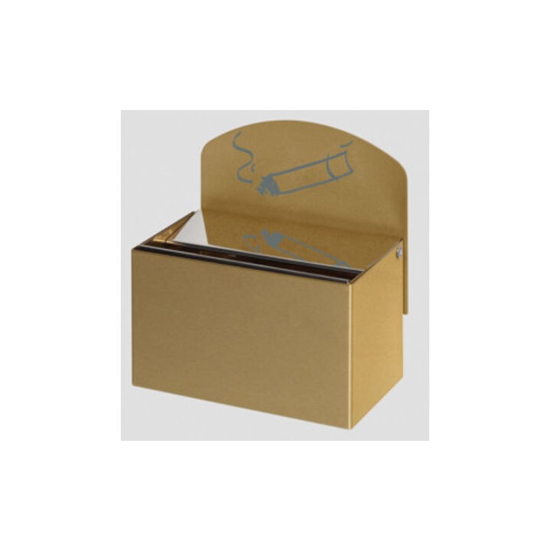 VAR Messing-Ausführung: Wandascher WH 9 Aschereinsatz Stahlblech verz. 0,4 l