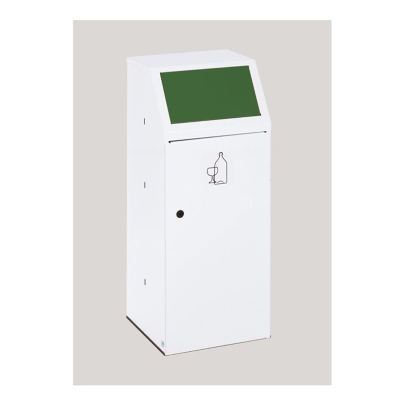 VAR Wertstoffsammler WSG 69 mit Fronttür und Inneneinsatz grün 70 l