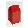 VAR Putzwollkasten PWK 40 S mit Pendelklappe selbstlöschend rot 43 l