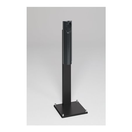 VAR Wandascher B 12 verschließbar mit Standfuss anthrazit 3,5 l