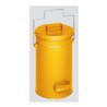VAR Sicherheitsbehälter mit Deckel gelb 22 l
