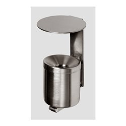 VAR Wandascher WH 10 Edelstahl mit Dach VA 0,6 l