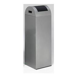 VAR Wertstoffsammelgerät WSG 85 R Korpus silber Einwurfklappe anthrazit 89 l