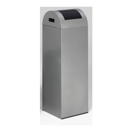 VAR Wertstoffsammelgerät WSG 85 R Korpus silber Einwurfklappe anthrazit 89 l