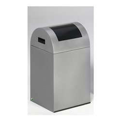 VAR Wertstoffsammelgerät WSG 40 R Korpus silber Einwurfklappe anthrazit 43 l