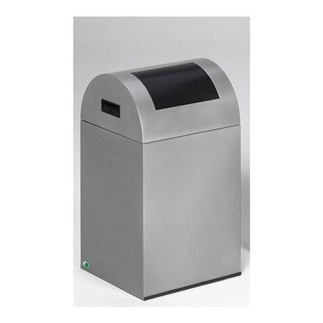 VAR Wertstoffsammelgerät WSG 40 R Korpus silber Einwurfklappe anthrazit 43 l