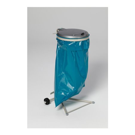 VAR WS 120 fahrbar (2 Rollen) KS-Deckel silber