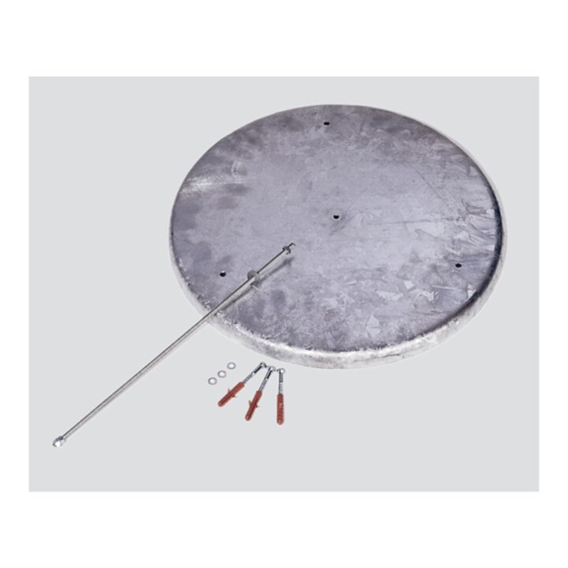 VAR Bodenronde für Kunststoff-Standascher feuerverzinkt