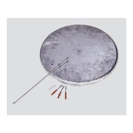 VAR Bodenronde für Kunststoff-Standascher feuerverzinkt