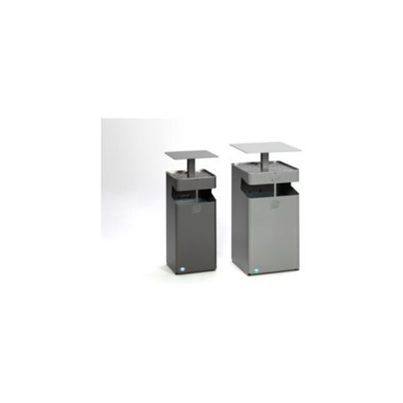 VAR Ascher/Abfallsammler mit Dach B 35 eisenglimmer 38 l