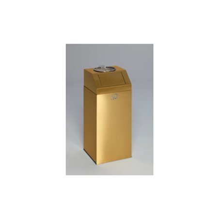 VAR Messing-Ausführung: Abfallsammler/Ascher 76 L Aschereinsatz Stahl schwarz 82 l