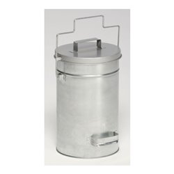 VAR Sicherheitsbehälter mit Deckel verzinkt 22 l