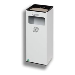 VAR Wandascher WH 66 weiß 29 l