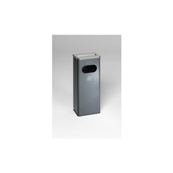 VAR Ascher/Abfallsammler 32 l Abdeckung Edelstahl poliert antik-silber struktur 32 l