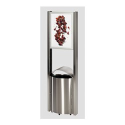 VAR Standgerät AG 78 mit Werbeflächen Edelstahl 50 l