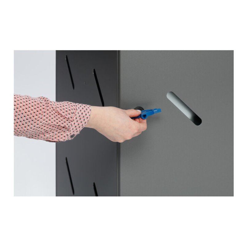 VAR Wertstoffsammelstation WS 58 4-Fach 200 l eisenglimmer 200 l