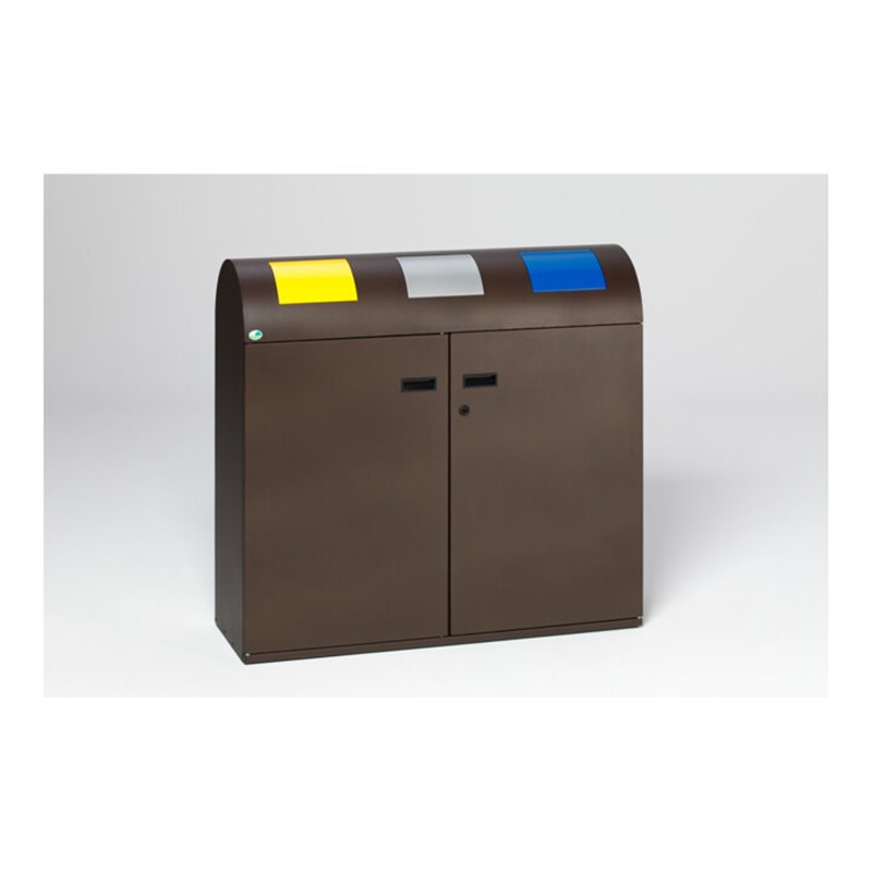 VAR Wertstoffsammelstation WS 100R deep-brown 240 l