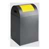 VAR Wertstoffsammelgerät WSG 40 R Korpus antik-silber Einwurfklappe gelb 43 l