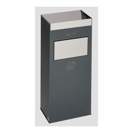 VAR Abfallsammler/Ascher H 77 antik-silber 2 l/21 l