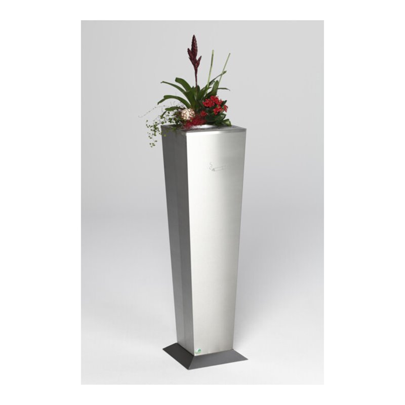 VAR Ascher H 110 mit Aschereinsatz/Einsatz für Pflanzen Edelstahl 1,4 l