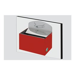 VAR Wandascher WH 13 mit Schild rot 0,8 l