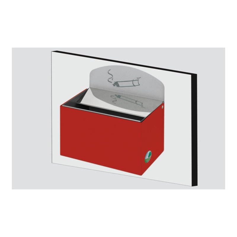 VAR Wandascher WH 13 mit Schild rot 0,8 l