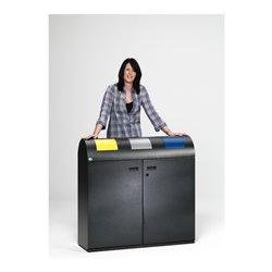 VAR Wertstoffsammelstation WS 100R antik-silber 240 l