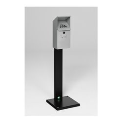 VAR Wandascher WH 41 mit Standfuß silber 3,7 l