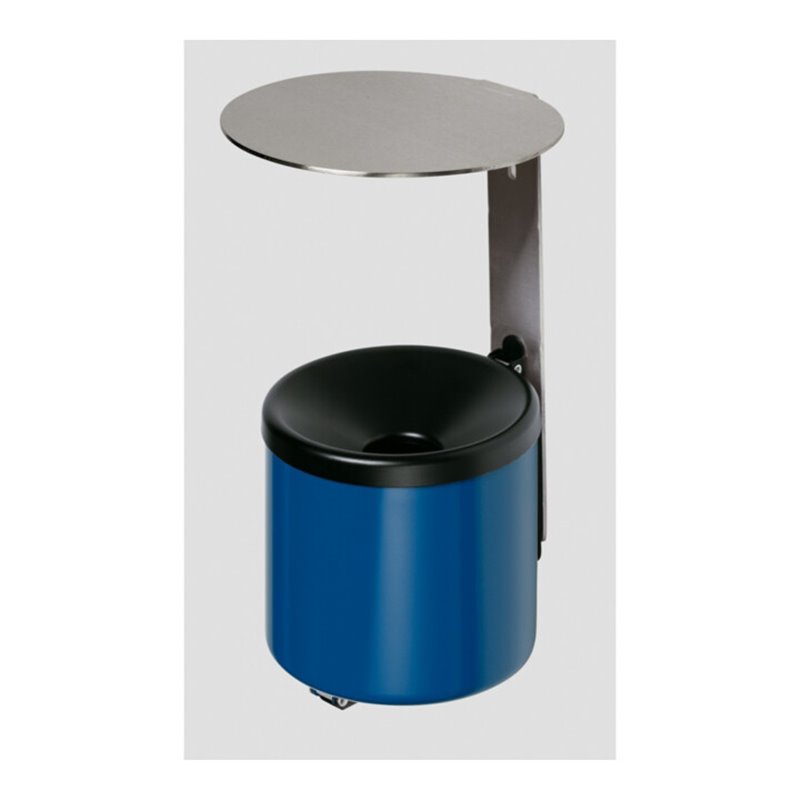 VAR Wandascher WH 16 mit Dach VA enzianblau 2,4 l