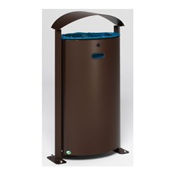 VAR Abfallsammler E 03 deep-brown 90 l