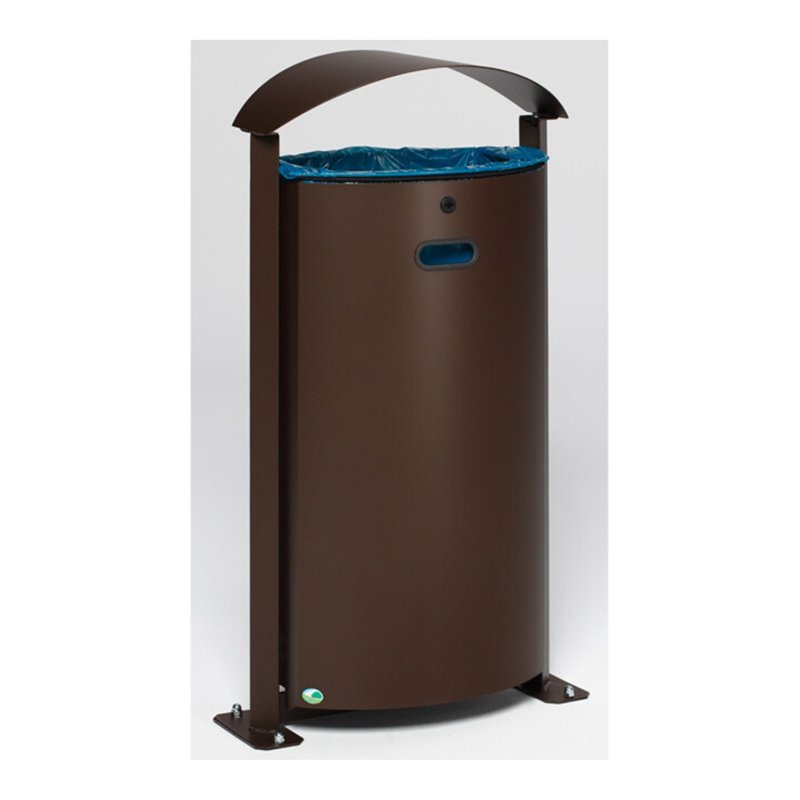 VAR Abfallsammler E 03 deep-brown 90 l