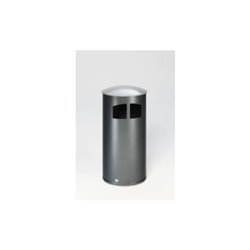 VAR Abfallsammler D 44 mit Deckel silber inkl. Inneneinsatz 86 l