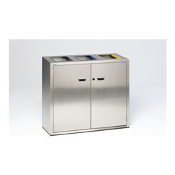 VAR Wertstoffsortiersystem Edelstahl 270 l