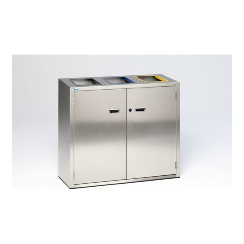 VAR Wertstoffsortiersystem Edelstahl 270 l