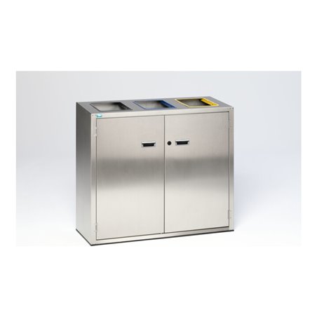 VAR Wertstoffsortiersystem Edelstahl 270 l