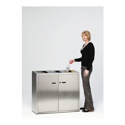 VAR Wertstoffsortiersystem Edelstahl 270 l