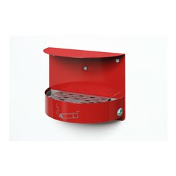 VAR Wandascher H 23 verschließbar rot (RAL 3000) 1,5 l