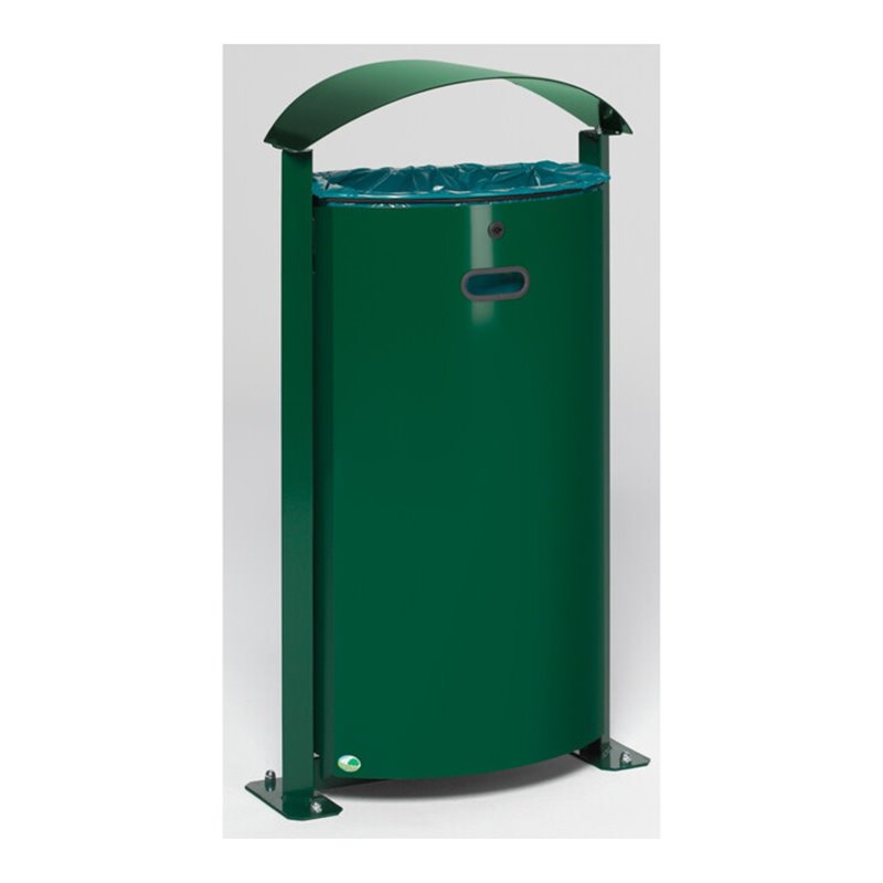 VAR Abfallsammler E 03 moosgrün 90 l