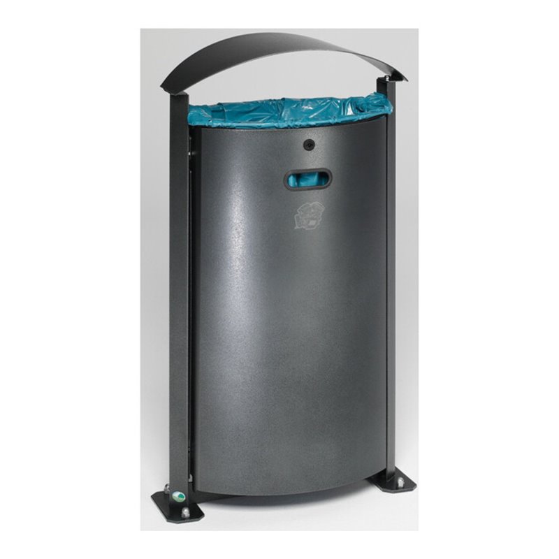 VAR Abfallsammler E 03 antik-silber 90 l