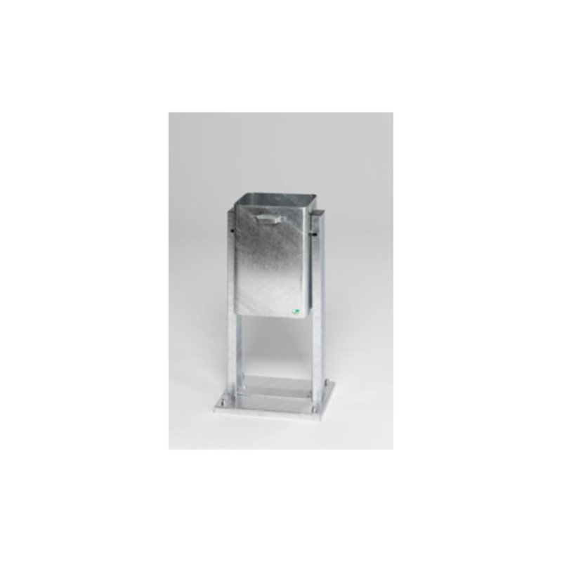 VAR Abfallsammler Typ AG 08 mit Bodenplatte feuerverzinkt 40 l