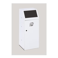 VAR Wertstoffsammler WSG 69 mit Fronttür Einwurfklappe besch. Klemmring anthrazit 70 l