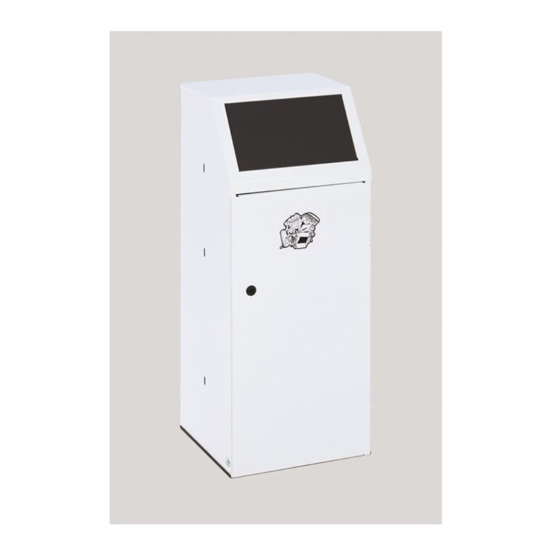 VAR Wertstoffsammler WSG 69 mit Fronttür Einwurfklappe besch. Klemmring anthrazit 70 l