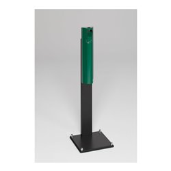 VAR Wandascher B 12 verschließbar mit Standfuss moosgrün 3,5 l