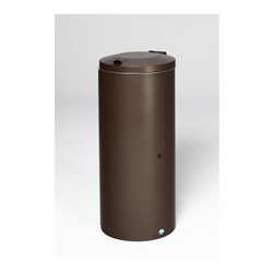 VAR Abfallsammler 120 ltr. mit Einflügeltür mit Doppelbart-Schloss, deep-brown
